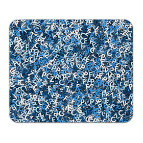 Коврик для мышки прямоугольный с принтом FCZP в Кировске, натуральный каучук | размер 230 х 185 мм; запечатка лицевой стороны | fcz | белый | буквы | зенит | паттерн | питер | санкт петербург | сине бело голубые | синий | спб