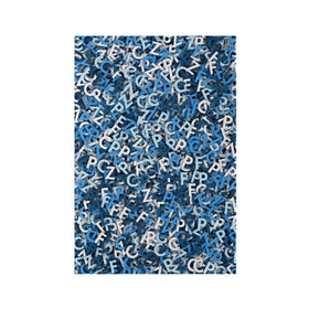 Обложка для паспорта матовая кожа с принтом FCZP в Кировске, натуральная матовая кожа | размер 19,3 х 13,7 см; прозрачные пластиковые крепления | Тематика изображения на принте: fcz | белый | буквы | зенит | паттерн | питер | санкт петербург | сине бело голубые | синий | спб
