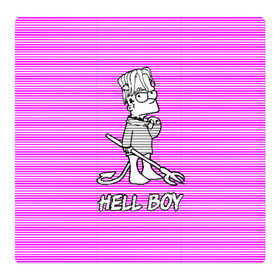 Магнитный плакат 3Х3 с принтом Lil Peep (Hell Boy) в Кировске, Полимерный материал с магнитным слоем | 9 деталей размером 9*9 см | Тематика изображения на принте: alone | boy | hell | hell boy | lil | lil peep | peep | rap | sad | лил пип | маленький пип | пип | реп | рэп