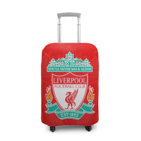 Чехол для чемодана 3D с принтом Liverpool (2) в Кировске, 86% полиэфир, 14% спандекс | двустороннее нанесение принта, прорези для ручек и колес | champions | england | league | liverpool | англия | ливерпуль | лига | чемпионов