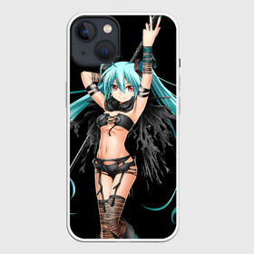 Чехол для iPhone 13 с принтом Мику Хацунэ в Кировске,  |  | anime | character | geisha | hatsune miku | japan | kimono | manga | style | аниме | вокалоид | девушки | манга | мульт | оружие | сёдзё | сериал | хатсуне мику