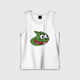 Детская майка хлопок с принтом Pepega в Кировске,  |  | feels bad man | feels good man | pepe | pepe the frog | sad pepe | грустная лягушка | пепе | пепега