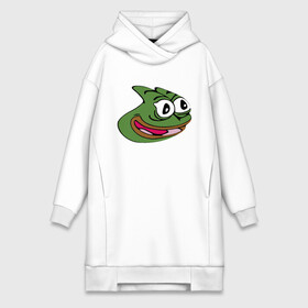 Платье-худи хлопок с принтом Pepega в Кировске,  |  | feels bad man | feels good man | pepe | pepe the frog | sad pepe | грустная лягушка | пепе | пепега