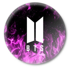 Значок с принтом BTS в Кировске,  металл | круглая форма, металлическая застежка в виде булавки | bangtan boys | bts | бтс