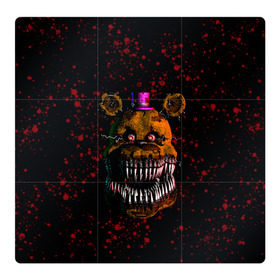 Магнитный плакат 3Х3 с принтом FNAF Nightmare в Кировске, Полимерный материал с магнитным слоем | 9 деталей размером 9*9 см | Тематика изображения на принте: blood | five nights at freddy’s | fnaf | game | horror | игра | кровь | пять ночей у фредди | ужас | фнаф | фреди