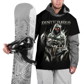 Накидка на куртку 3D с принтом Disturbed в Кировске, 100% полиэстер |  | Тематика изображения на принте: disturbed | heavy metal | the guy | группы | метал | рок
