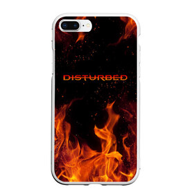 Чехол для iPhone 7Plus/8 Plus матовый с принтом DISTURBED (НА СПИНЕ) в Кировске, Силикон | Область печати: задняя сторона чехла, без боковых панелей | disturbed | дистурбед