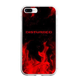 Чехол для iPhone 7Plus/8 Plus матовый с принтом DISTURBED (НА СПИНЕ) в Кировске, Силикон | Область печати: задняя сторона чехла, без боковых панелей | disturbed | дистурбед