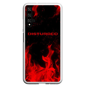 Чехол для Honor 20 с принтом DISTURBED (НА СПИНЕ) в Кировске, Силикон | Область печати: задняя сторона чехла, без боковых панелей | disturbed | дистурбед