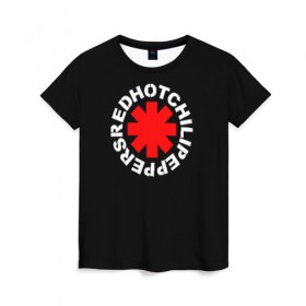 Женская футболка 3D с принтом RED HOT CHILI PEPPERS в Кировске, 100% полиэфир ( синтетическое хлопкоподобное полотно) | прямой крой, круглый вырез горловины, длина до линии бедер | red hot chili peppers | rhcp | ред хот чили пепперс | рхчп