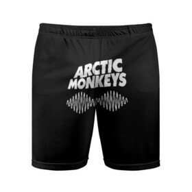 Мужские шорты спортивные с принтом ARCTIC MONKEYS в Кировске,  |  | arctic monkeys | арктик манкис | арктические мартышки