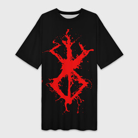 Платье-футболка 3D с принтом BERSERK logo elements red в Кировске,  |  | Тематика изображения на принте: anime | anime berserk | berserk | knight | manga | аниме | аниме берсерк | берсерк | манга | рыцарь
