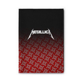 Обложка для автодокументов с принтом METALLICA в Кировске, натуральная кожа |  размер 19,9*13 см; внутри 4 больших “конверта” для документов и один маленький отдел — туда идеально встанут права | metallica | металлика