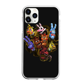 Чехол для iPhone 11 Pro матовый с принтом Five Nights at Freddy в Кировске, Силикон |  | 4 | animation | bonnie | chica | fnaf | foxy | freddy | funny | horror | pizza | scary | sfm | бонни | майк | ночей | пять | ужас | фокси | фредди | чика | шмидт