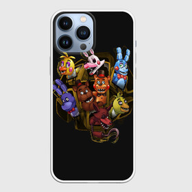 Чехол для iPhone 13 Pro Max с принтом Five Nights at Freddy в Кировске,  |  | 4 | animation | bonnie | chica | fnaf | foxy | freddy | funny | horror | pizza | scary | sfm | бонни | майк | ночей | пять | ужас | фокси | фредди | чика | шмидт