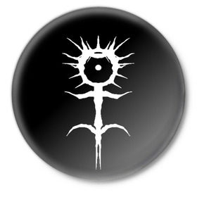 Значок с принтом Ghostemane в Кировске,  металл | круглая форма, металлическая застежка в виде булавки | ghostemane | ill biz | mercury | noise | young crowley | рэп | рэпер | эрик уитни