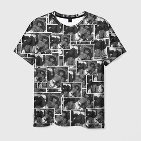 Мужская футболка 3D с принтом Pop art SENPAI в Кировске, 100% полиэфир | прямой крой, круглый вырез горловины, длина до линии бедер | amv | anime | pop art | senpai | style | аниме | безумство | бикини | кохай | кросотки | микс | поп арт | сёдзё | семпай