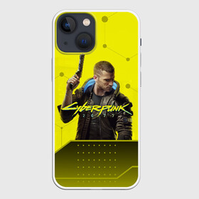 Чехол для iPhone 13 mini с принтом CYBERPUNK 2077 в Кировске,  |  | 2077 | cyber | cyberpunk | demon | glitch | keanu | logo | punk | reeves | samurai | symbol | team | trauma | глитч | демон | киану | кибер | киберпанк | клан | лого | логотип | огонь | панк | ривз | самурай | символ