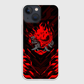 Чехол для iPhone 13 mini с принтом CYBERPUNK 2077 (КИАНУ РИВЗ) в Кировске,  |  | cd project red | cyberpunk 2077 | keanu reeves | samurai | киану ривз | киберпанк 2077 | самураи