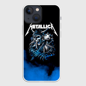 Чехол для iPhone 13 mini с принтом Metallica в Кировске,  |  | metalica | metallica | группа | джеймс хэтфилд | кирк хэмметт | ларс ульрих | метал | металика | металлика | миталика | музыка | роберт трухильо | рок | трэш | трэшметал | хард | хеви