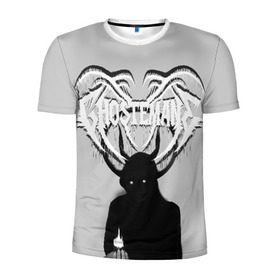 Мужская футболка 3D спортивная с принтом Ghostemane в Кировске, 100% полиэстер с улучшенными характеристиками | приталенный силуэт, круглая горловина, широкие плечи, сужается к линии бедра | ghostemane | гоустмэйн