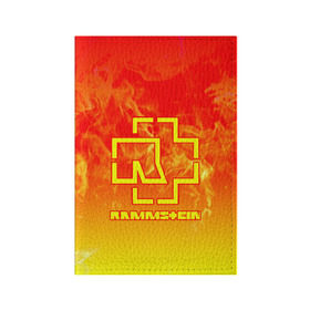 Обложка для паспорта матовая кожа с принтом RAMMSTEIN в Кировске, натуральная матовая кожа | размер 19,3 х 13,7 см; прозрачные пластиковые крепления | lindemann | rammstein | рамштайн | тилль линдеманн