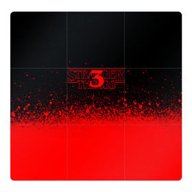 Магнитный плакат 3Х3 с принтом STRANGER THINGS в Кировске, Полимерный материал с магнитным слоем | 9 деталей размером 9*9 см | stranger things | очень странные дела