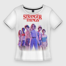 Женская футболка 3D Slim с принтом Stranger Things 3 в Кировске,  |  | stranger things | очень странные дела