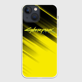 Чехол для iPhone 13 mini с принтом Cyberpunk 2077 (Yellow). в Кировске,  |  | 3d | cyberpunk 2077 | red | абстракция | геометрия | игра | киберпанк 2077 | красный | лого | логотип | надпись | стиль | текстура