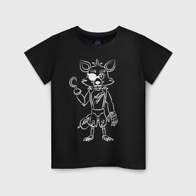 Детская футболка хлопок с принтом Five Nights at Freddy в Кировске, 100% хлопок | круглый вырез горловины, полуприлегающий силуэт, длина до линии бедер | 