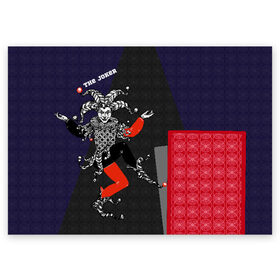 Поздравительная открытка с принтом The joker в Кировске, 100% бумага | плотность бумаги 280 г/м2, матовая, на обратной стороне линовка и место для марки
 | джокер | игра | карта