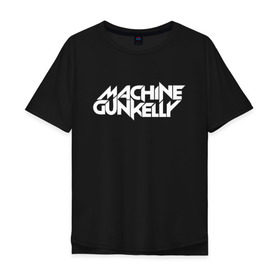 Мужская футболка хлопок Oversize с принтом MACHINE GUN KELLY в Кировске, 100% хлопок | свободный крой, круглый ворот, “спинка” длиннее передней части | Тематика изображения на принте: colson | diablo | gun | hotel | kelly | mgk | ган | келли | колсон | машин | мгк | мджикей