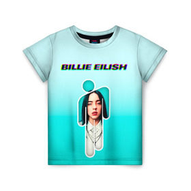 Детская футболка 3D с принтом Billie Eilish в Кировске, 100% гипоаллергенный полиэфир | прямой крой, круглый вырез горловины, длина до линии бедер, чуть спущенное плечо, ткань немного тянется | ayelish | bad guy | bellyache | bilie eilish | bilie elish | billie | billie eilish | eilish | electronic | elish | music | билли айлиш | эйлиш | элиш