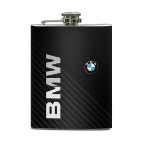 Фляга с принтом BMW в Кировске, металлический корпус | емкость 0,22 л, размер 125 х 94 мм. Виниловая наклейка запечатывается полностью | bmw | абстракция | авто | автомобиль | лого | логотип | машина | скорость