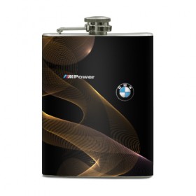 Фляга с принтом BMW в Кировске, металлический корпус | емкость 0,22 л, размер 125 х 94 мм. Виниловая наклейка запечатывается полностью | bmw | абстракция | авто | автомобиль | лого | логотип | машина | скорость