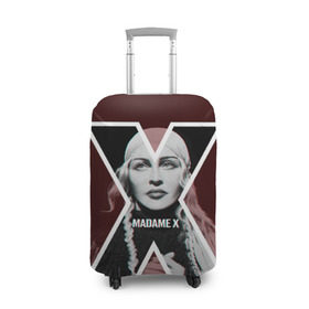 Чехол для чемодана 3D с принтом MADAMEX в Кировске, 86% полиэфир, 14% спандекс | двустороннее нанесение принта, прорези для ручек и колес | madamex | madonna | newalbom | мадонна | певица