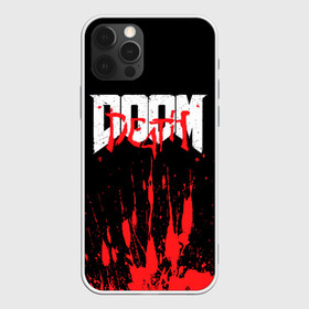 Чехол для iPhone 12 Pro с принтом DOOM Bloody в Кировске, силикон | область печати: задняя сторона чехла, без боковых панелей | 2019 | bethesda | demon | doom | eternal | ethernal | game | games | logo | monster | runes | демон | дум | дуум | етернал | игра | игры | какодемон | кровь | лого | логотип | монстр | монстры | руны | символ | этернал