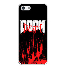 Чехол для iPhone 5/5S матовый с принтом DOOM Bloody в Кировске, Силикон | Область печати: задняя сторона чехла, без боковых панелей | Тематика изображения на принте: 2019 | bethesda | demon | doom | eternal | ethernal | game | games | logo | monster | runes | демон | дум | дуум | етернал | игра | игры | какодемон | кровь | лого | логотип | монстр | монстры | руны | символ | этернал