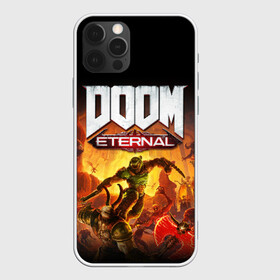 Чехол для iPhone 12 Pro с принтом DOOM Eternal в Кировске, силикон | область печати: задняя сторона чехла, без боковых панелей | Тематика изображения на принте: 2019 | bethesda | demon | doom | eternal | ethernal | game | games | logo | monster | runes | демон | дум | дуум | етернал | игра | игры | какодемон | кровь | лого | логотип | монстр | монстры | руны | символ | этернал