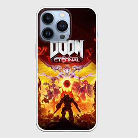 Чехол для iPhone 13 Pro с принтом DOOM Eternal в Кировске,  |  | 2019 | bethesda | demon | doom | eternal | ethernal | game | games | logo | monster | runes | демон | дум | дуум | етернал | игра | игры | какодемон | кровь | лого | логотип | монстр | монстры | руны | символ | этернал