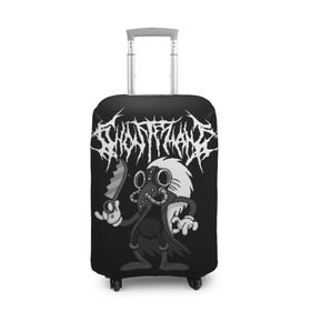 Чехол для чемодана 3D с принтом Ghostemane в Кировске, 86% полиэфир, 14% спандекс | двустороннее нанесение принта, прорези для ручек и колес | ghostemane | ill biz | mercury | noise | young crowley | рэп | рэпер | эрик уитни