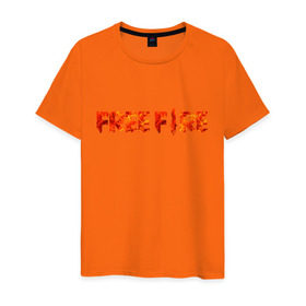 Мужская футболка хлопок с принтом Free Fire в Кировске, 100% хлопок | прямой крой, круглый вырез горловины, длина до линии бедер, слегка спущенное плечо. | 