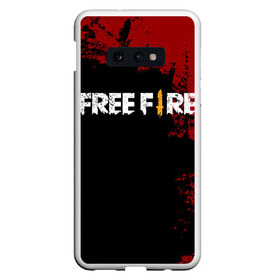 Чехол для Samsung S10E с принтом Free Fire в Кировске, Силикон | Область печати: задняя сторона чехла, без боковых панелей | Тематика изображения на принте: battlegrounds | fire | free | garena | гарена | фаер | фри