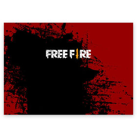 Поздравительная открытка с принтом Free Fire в Кировске, 100% бумага | плотность бумаги 280 г/м2, матовая, на обратной стороне линовка и место для марки
 | battlegrounds | fire | free | garena | гарена | фаер | фри
