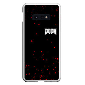 Чехол для Samsung S10E с принтом DOOM в Кировске, Силикон | Область печати: задняя сторона чехла, без боковых панелей | 2019 | bethesda | demon | doom | eternal | ethernal | game | games | logo | monster | runes | wood | демон | дум | дуум | етернал | игра | игры | какодемон | лого | логотип | монстр | монстры | руны | символ | этернал