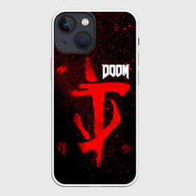 Чехол для iPhone 13 mini с принтом DOOM в Кировске,  |  | 2019 | bethesda | demon | doom | eternal | ethernal | game | games | logo | monster | runes | демон | дум | дуум | етернал | игра | игры | какодемон | кровь | лого | логотип | монстр | монстры | руны | символ | этернал