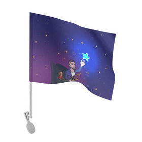 Флаг для автомобиля с принтом JONY Звезда в Кировске, 100% полиэстер | Размер: 30*21 см | jony | звезда | лали | певец | тыменяпленила | янея
