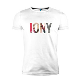 Мужская футболка премиум с принтом Jony Аллея в Кировске, 92% хлопок, 8% лайкра | приталенный силуэт, круглый вырез ворота, длина до линии бедра, короткий рукав | jony | аллея | лали | певец | тыменяпленила | янея