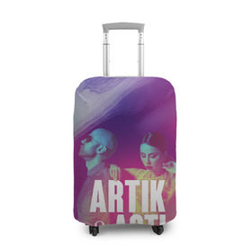 Чехол для чемодана 3D с принтом Asti & Artik в Кировске, 86% полиэфир, 14% спандекс | двустороннее нанесение принта, прорези для ручек и колес | 7 | astiartik | грустныйдэнс | невероятно | неделимы | подгипнозом