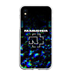 Чехол для iPhone XS Max матовый с принтом Rammstein Glitch в Кировске, Силикон | Область печати: задняя сторона чехла, без боковых панелей | Тематика изображения на принте: amerika | art | du hast | germany | logo | mutter | rammstein | rock | till lindemann | арт | германия | группа | логотип | музыка | немецкая группа | немцы | песня | раммштайн | рамштайн | рок